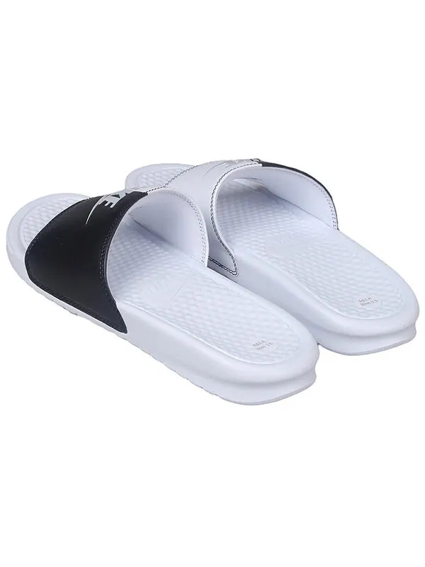 Тапочки benassi jdi slides 'pure platinum' Nike — изображение 4 из 4, белый/черный