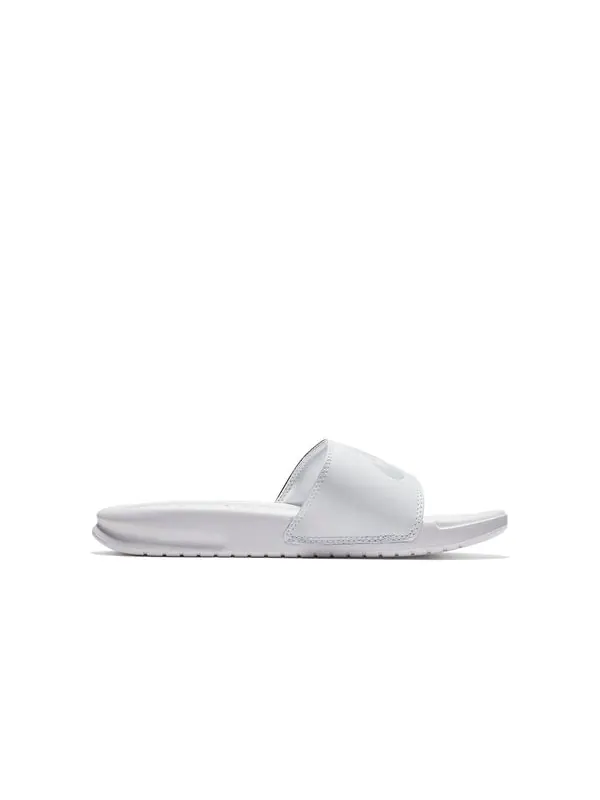 Тапочки benassi slide just do it pack white (w) 'black white' Nike — изображение 2 из 4, черный/белый