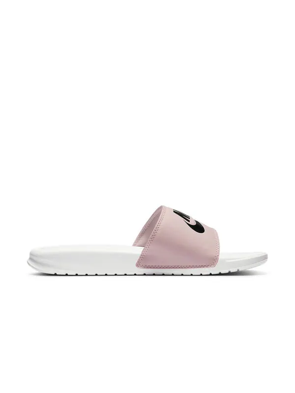 Тапочки benassi jdi slide 'barely rose' Nike — изображение 2 из 4, белый/розовый/черный