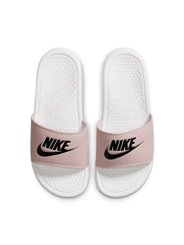 Тапочки benassi jdi slide 'barely rose' Nike — изображение 3 из 4, белый/розовый/черный