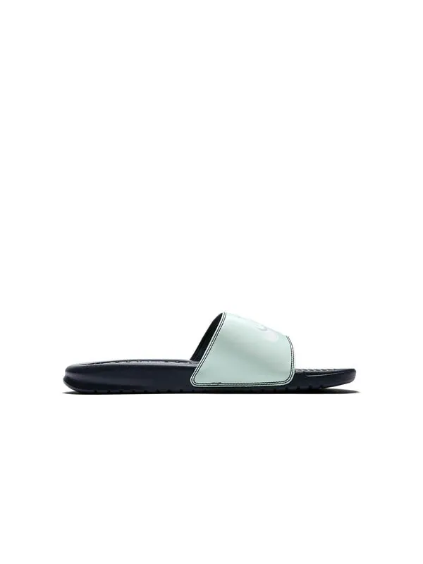 Тапочки benassi jdi 'obsidian' Nike — изображение 2 из 4, синий/зеленый