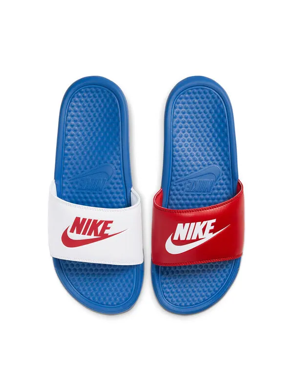 Тапочки benassi jdi slides 'game royal university red' Nike — изображение 3 из 4, бежевый