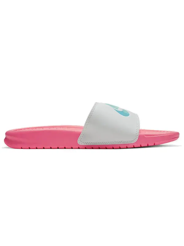 Тапочки benassi jdi 'sunset pulse' Nike — изображение 2 из 4, белый/розовый