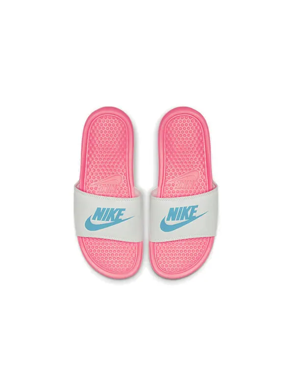 Тапочки benassi jdi 'sunset pulse' Nike — изображение 3 из 4, белый/розовый