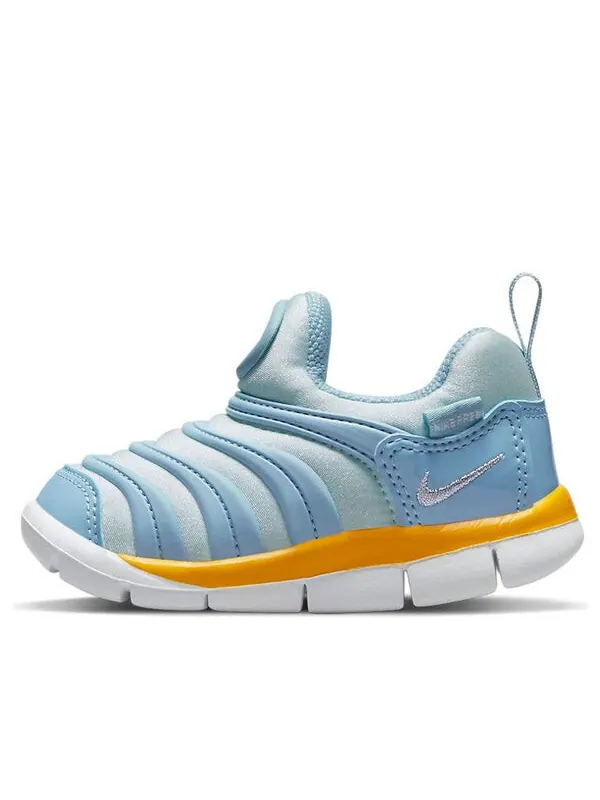Кроссовки dynamo free 'aura white woen blue' Nike — изображение 1 из 4, белый/синий/золотистый