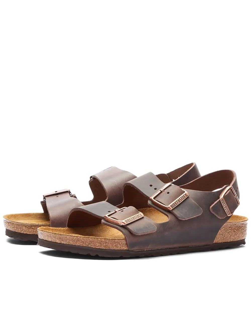 Сандалии Birkenstock Milano Oiled Leather — изображение 1 из 5, коричневый