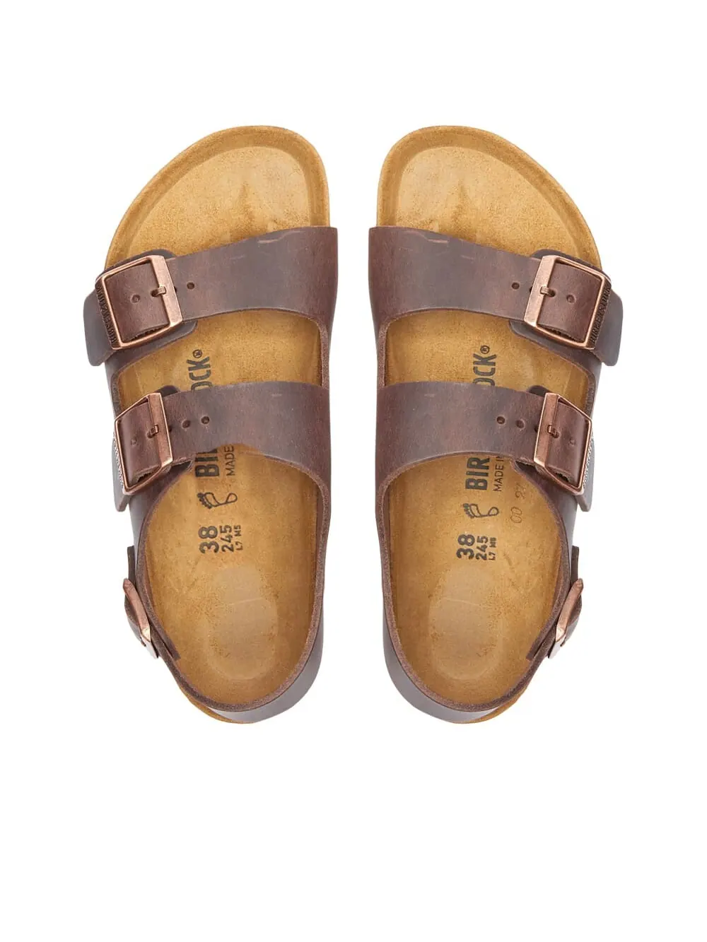 Сандалии Birkenstock Milano Oiled Leather — изображение 5 из 5, коричневый