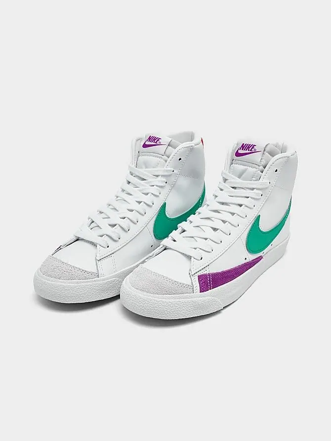 Кроссовки Nike Blazer Mid 77 CZ1055 — изображение 2 из 6, белый зеленый
