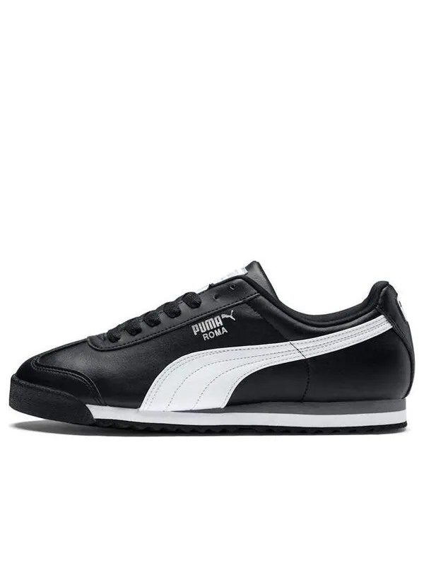 Кроссовки roma basic 'black white' Puma — изображение 1 из 4, черный