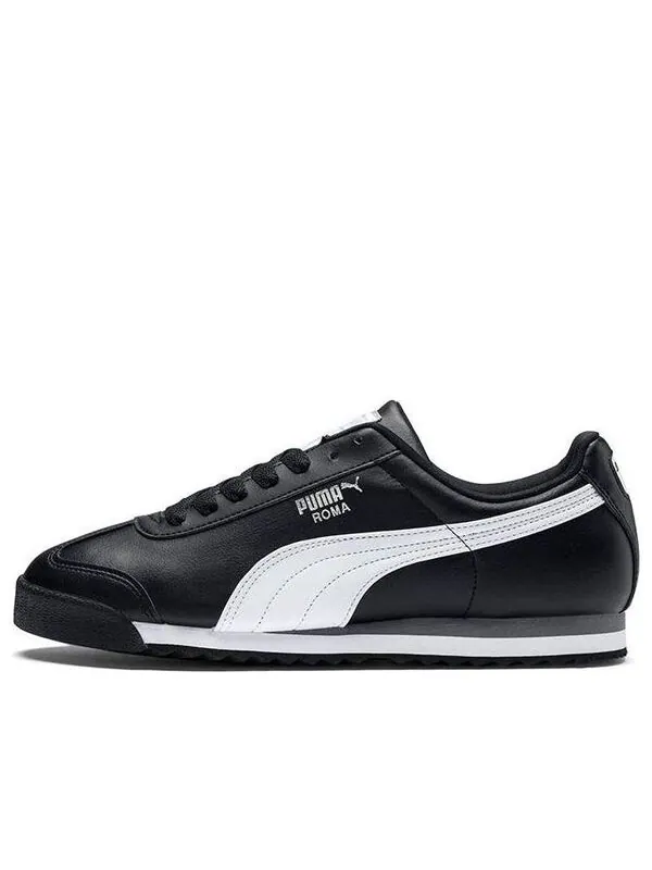 Кроссовки roma basic 'black white silver' Puma — изображение 1 из 4, черный