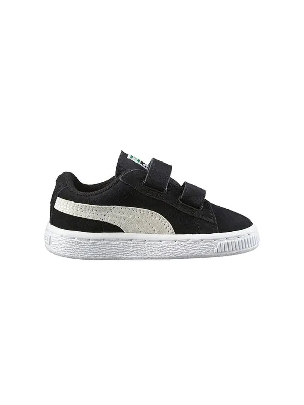 Кроссовки suede 2 straps 'black white' Puma — изображение 2 из 4, черный/белый