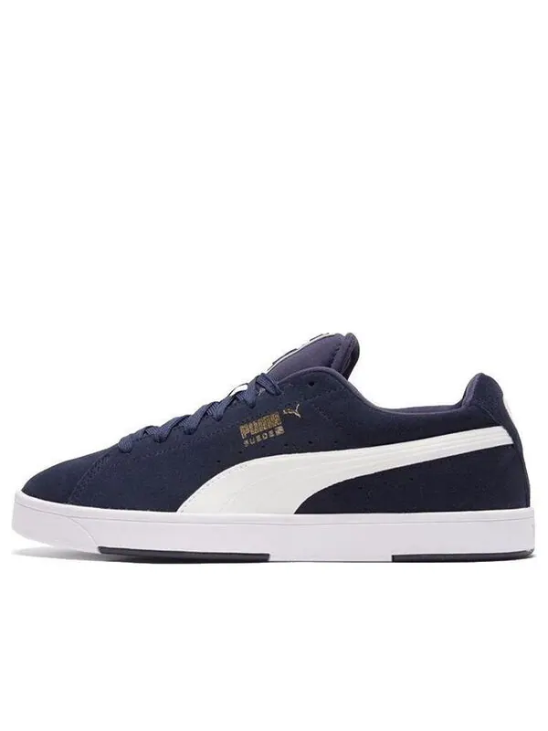 Кроссовки suede skate shoes 'blue white' Puma — изображение 1 из 4, синий/белый