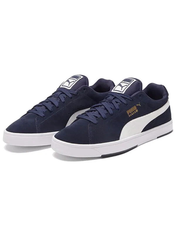 Кроссовки suede skate shoes 'blue white' Puma — изображение 3 из 4, синий/белый