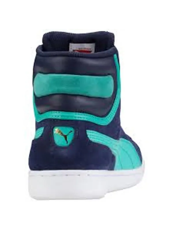 Кроссовки vikky mid 'navy white' Puma — изображение 2 из 3, темно-синий/белый
