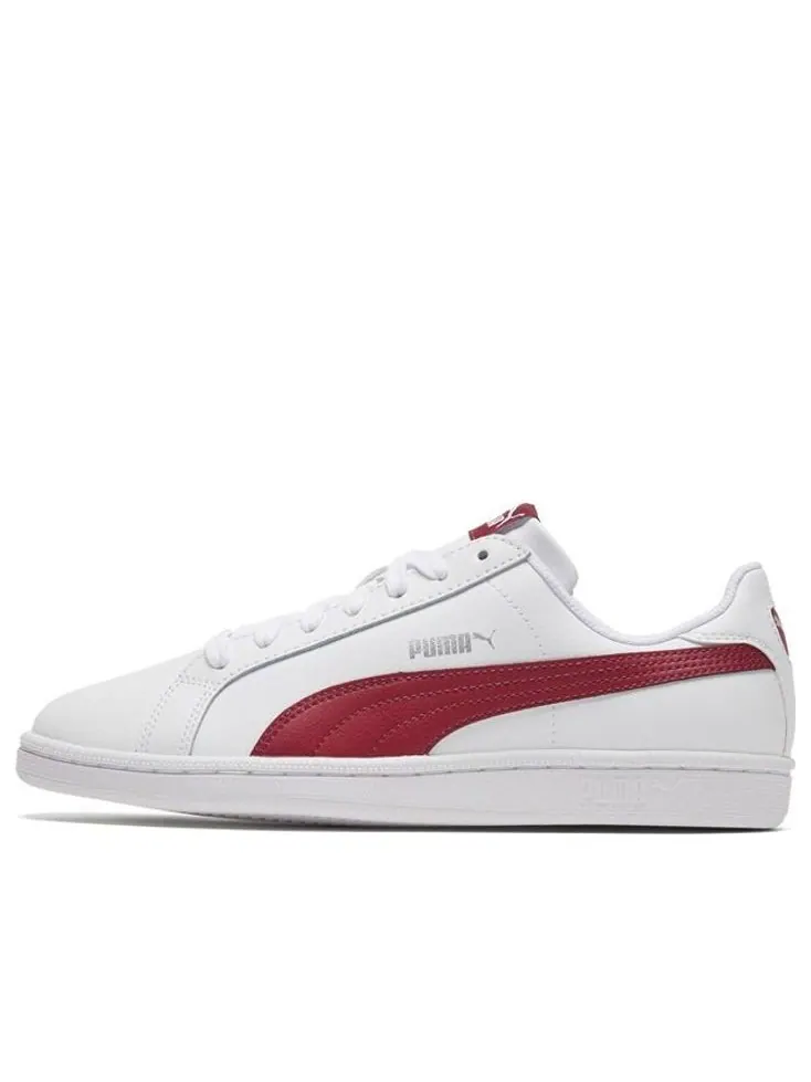Кеды PUMA Smash Leather 'White Tibetan Red' — изображение 1 из 4, красный