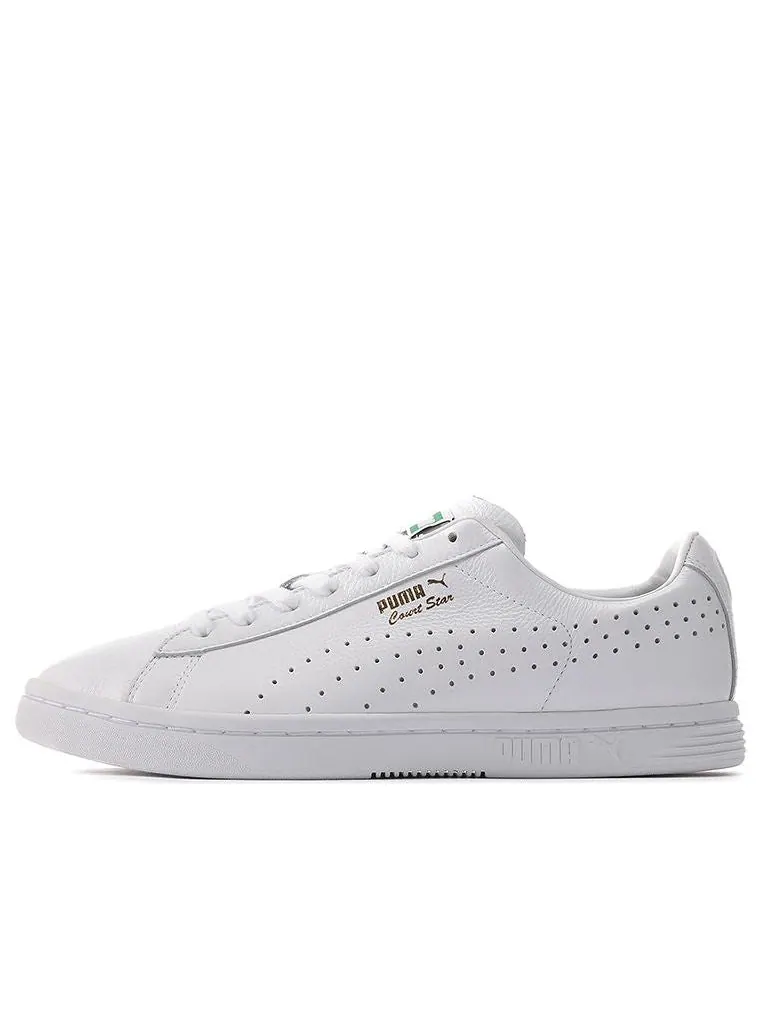 Кеды PUMA Court Star NM Retro Casual Low Tops Skateboarding Shoes Unisex White — изображение 1 из 5, белый