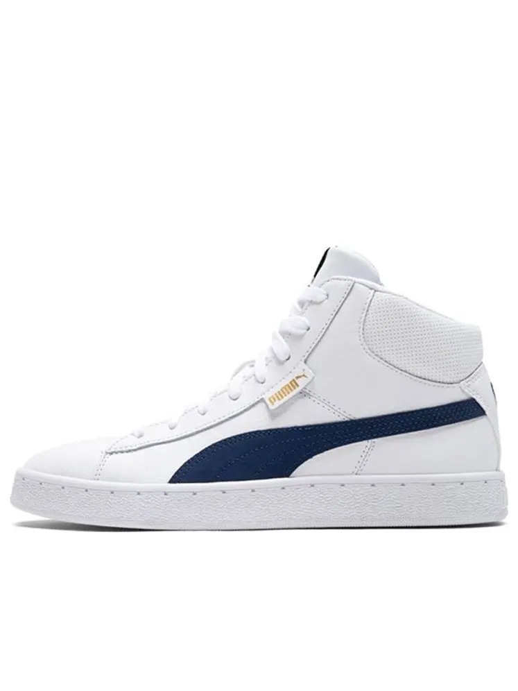 Кеды PUMA 1948 Mid Cozy Breathable Mid Tops Casual Skateboarding Shoes Unisex White — изображение 1 из 5, белый