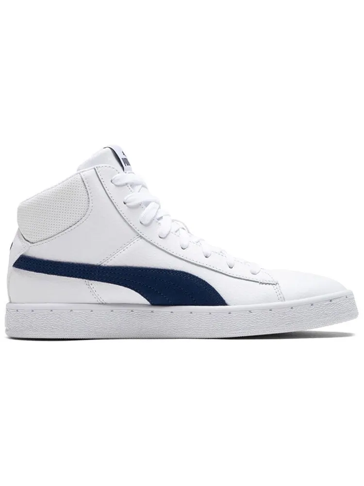 Кеды PUMA 1948 Mid Cozy Breathable Mid Tops Casual Skateboarding Shoes Unisex White — изображение 2 из 5, белый