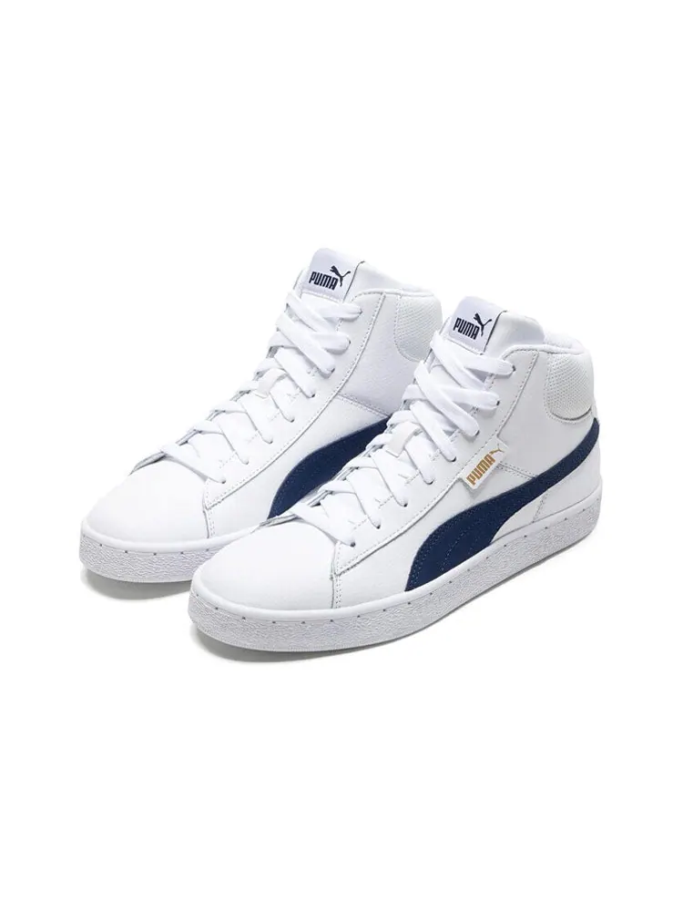 Кеды PUMA 1948 Mid Cozy Breathable Mid Tops Casual Skateboarding Shoes Unisex White — изображение 3 из 5, белый