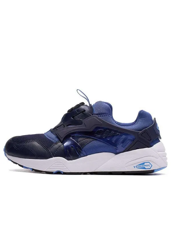 Кроссовки disc blaze 'navy white' Puma — изображение 1 из 4, темно-синий/белый