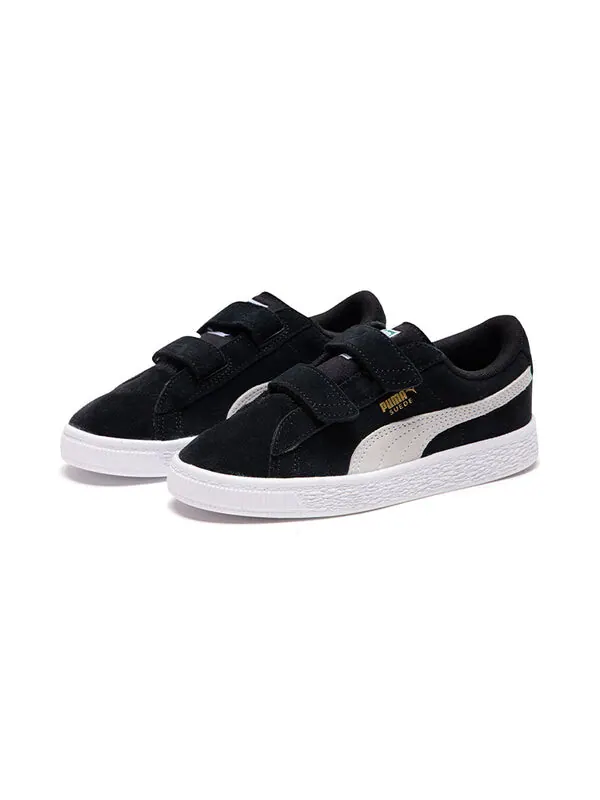 Кроссовки suede 2 straps 'black white' Puma — изображение 3 из 4, черный/белый