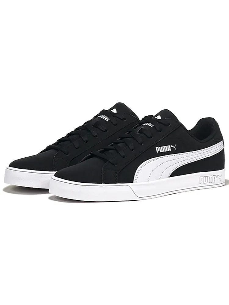 Кеды PUMA Smash Vulc Leather 'Black' — изображение 2 из 5, черный