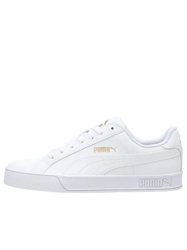 Кроссовки smash vulc classic 'white gold' Puma — изображение 1 из 4, белый/золотистый