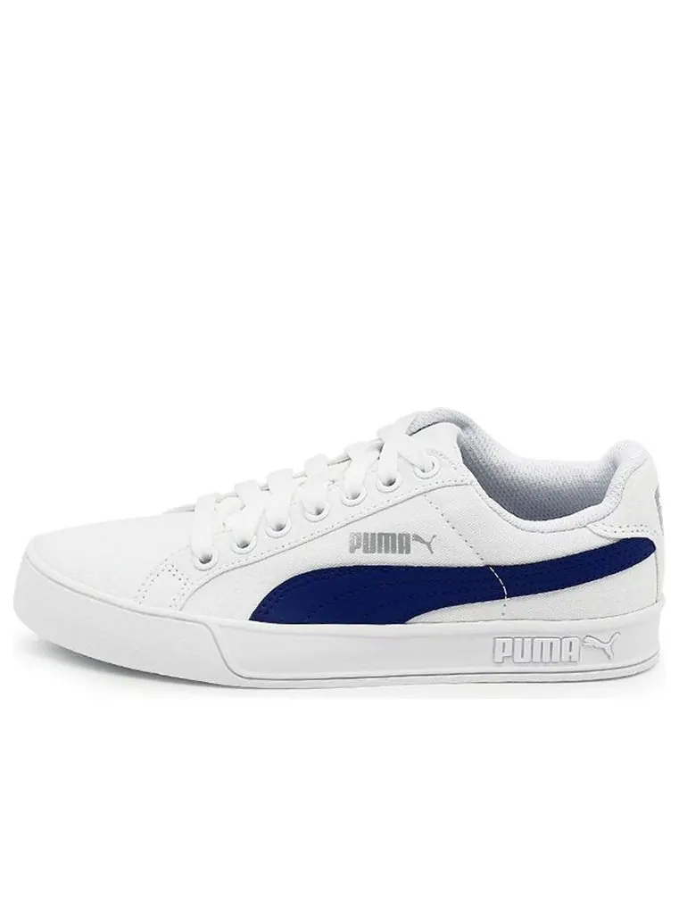 Кеды PUMA Smash Vulc Cv 'White Blue' — изображение 1 из 5, синий