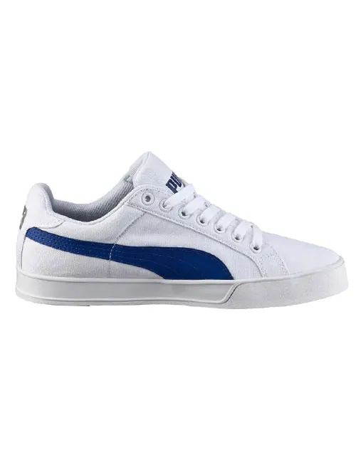 Кеды PUMA Smash Vulc Cv 'White Blue' — изображение 2 из 5, синий