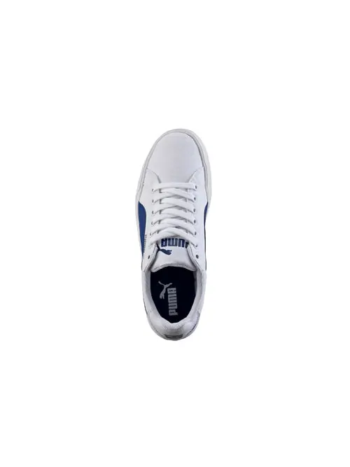 Кеды PUMA Smash Vulc Cv 'White Blue' — изображение 4 из 5, синий