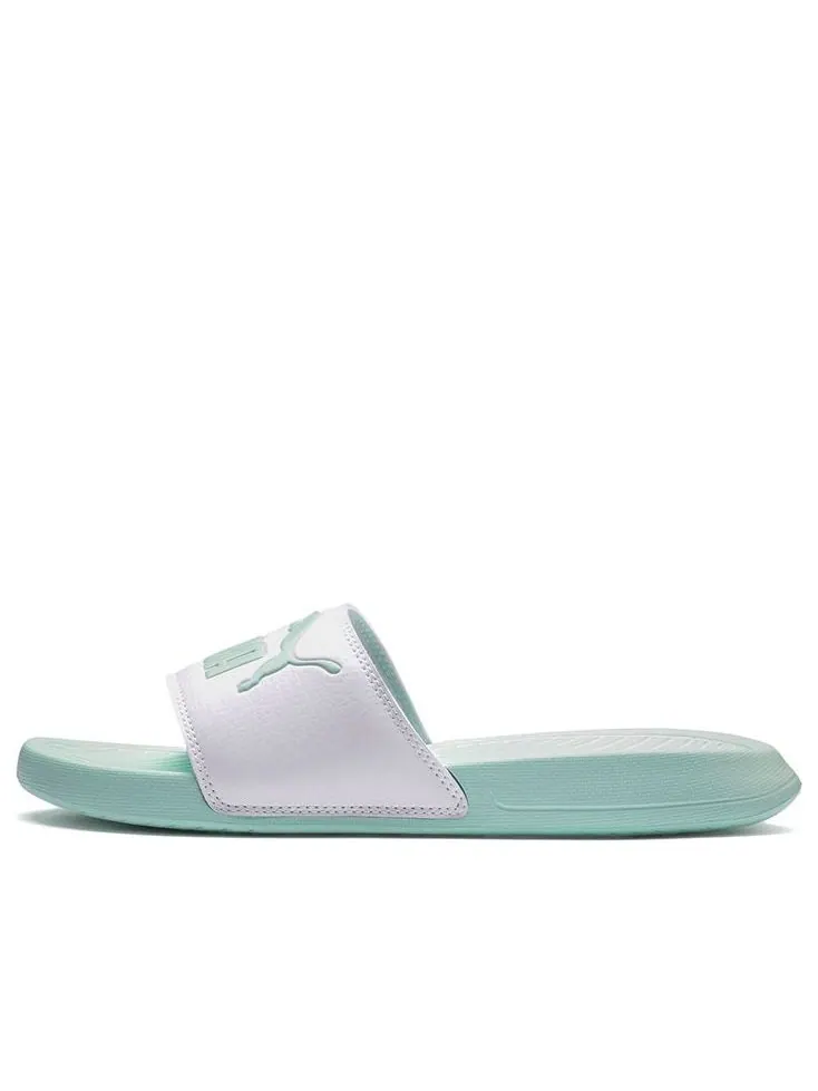 Шлепанцы PUMA Popcat 'Fair Aqua' — изображение 1 из 4, зеленый