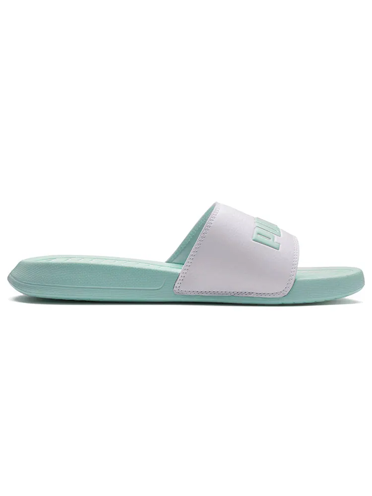 Шлепанцы PUMA Popcat 'Fair Aqua' — изображение 2 из 4, зеленый