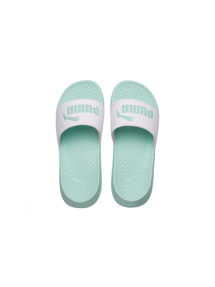 Шлепанцы PUMA Popcat 'Fair Aqua' — изображение 3 из 4, зеленый