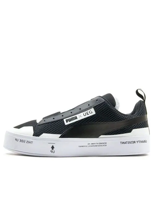 Кроссовки ueg x court play slip-on 'gravity resistance - black' Puma — изображение 1 из 4, черный белый