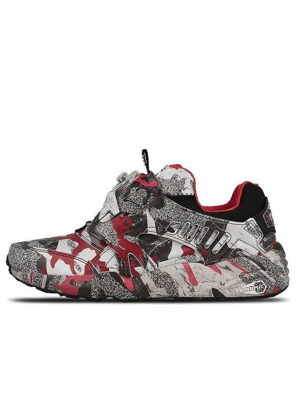 Кроссовки trapstar x disc blaze 'camo' Puma — изображение 1 из 4, серый/черный/красный
