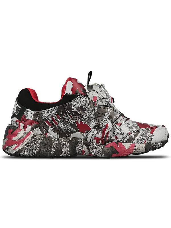 Кроссовки trapstar x disc blaze 'camo' Puma — изображение 2 из 4, серый/черный/красный