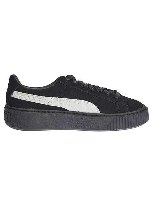 Кроссовки suede platform core 'black white' Puma — изображение 2 из 4, черный/белый