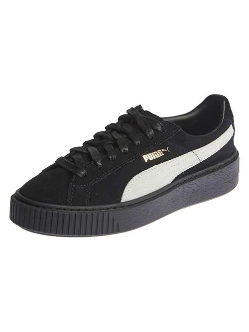 Кроссовки suede platform core 'black white' Puma — изображение 3 из 4, черный/белый