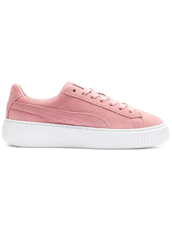 Кроссовки suede platform 'pink white' Puma — изображение 2 из 4, розовый