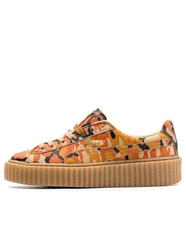 Кроссовки fenty x suede creepers 'orange camo' Puma — изображение 1 из 4, оранжевый/оранжевый