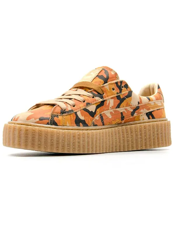 Кроссовки fenty x suede creepers 'orange camo' Puma — изображение 2 из 4, оранжевый/оранжевый