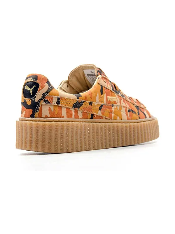 Кроссовки fenty x suede creepers 'orange camo' Puma — изображение 3 из 4, оранжевый/оранжевый