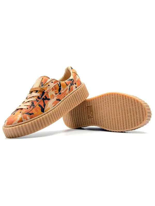 Кроссовки fenty x suede creepers 'orange camo' Puma — изображение 4 из 4, оранжевый/оранжевый