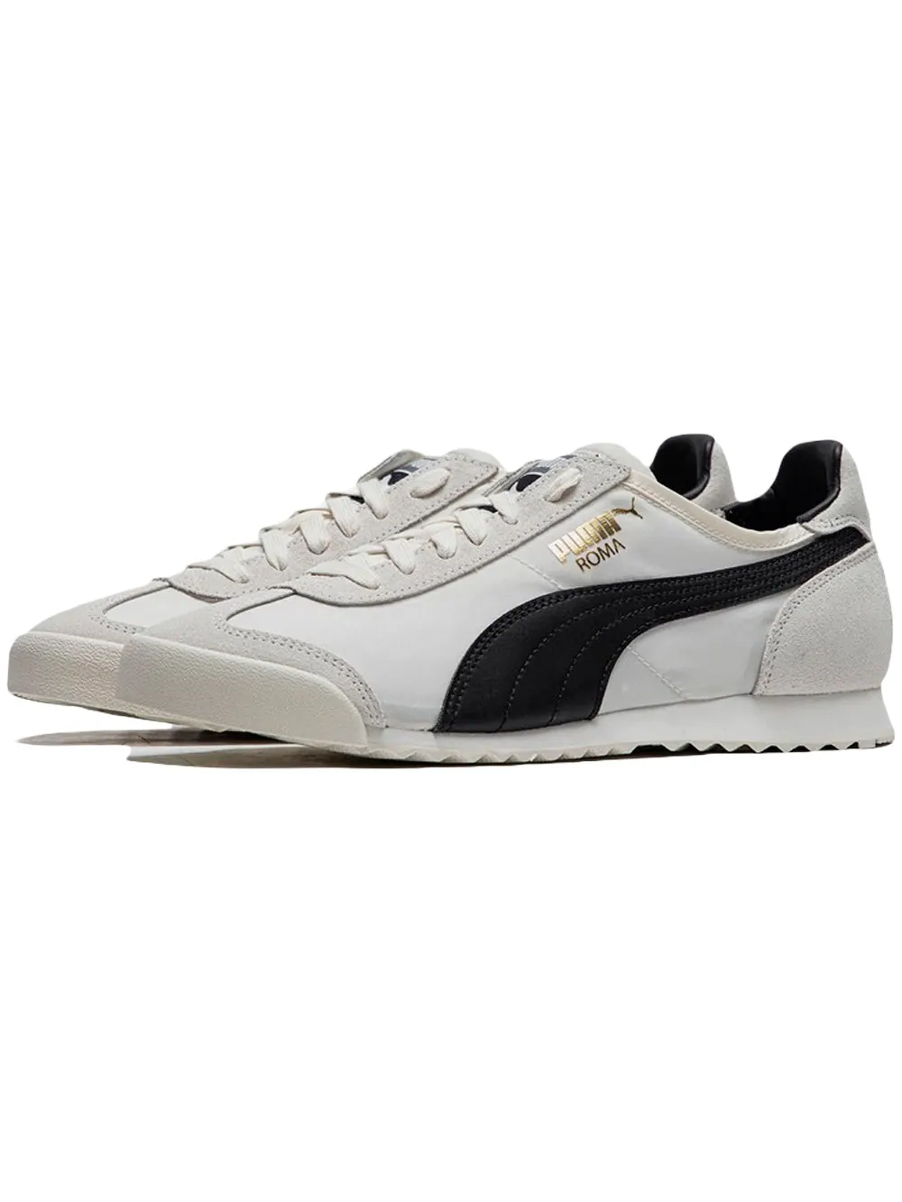 Кроссовки PUMA Roma OG Nylon 'Whisper White Black' — изображение 3 из 4, бежевый