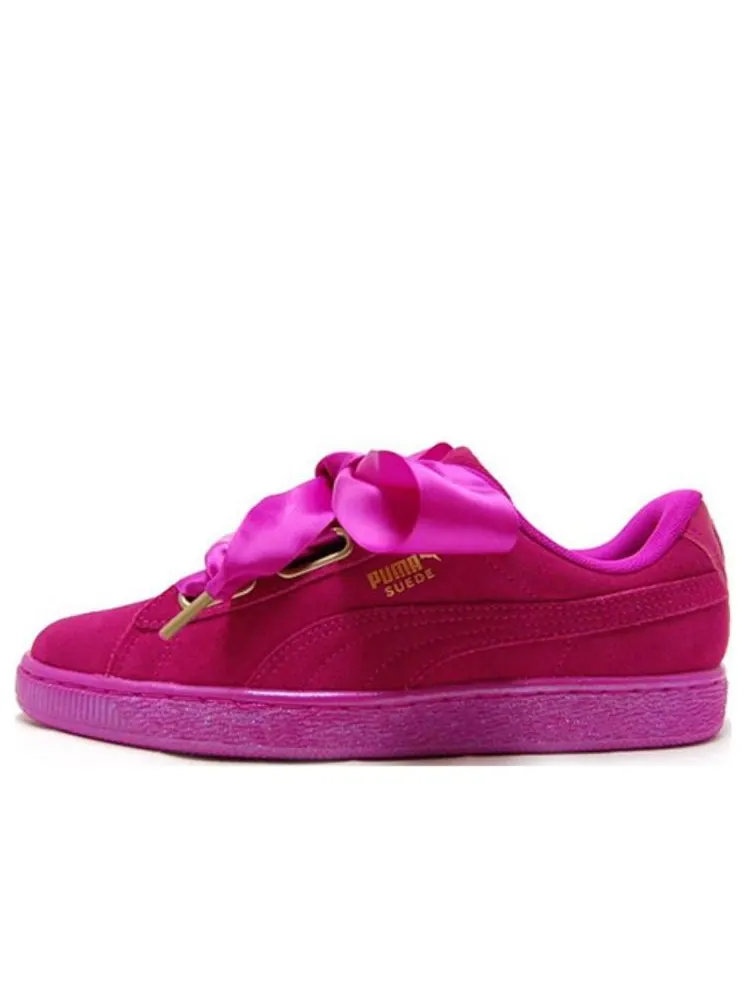 Кеды PUMA Suede Heart Satin Pink — изображение 1 из 3, красный