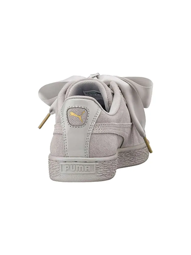 Кеды PUMA Suede Heart Satin Low Tops Skateboarding Shoes Unisex Gray — изображение 3 из 3, серый