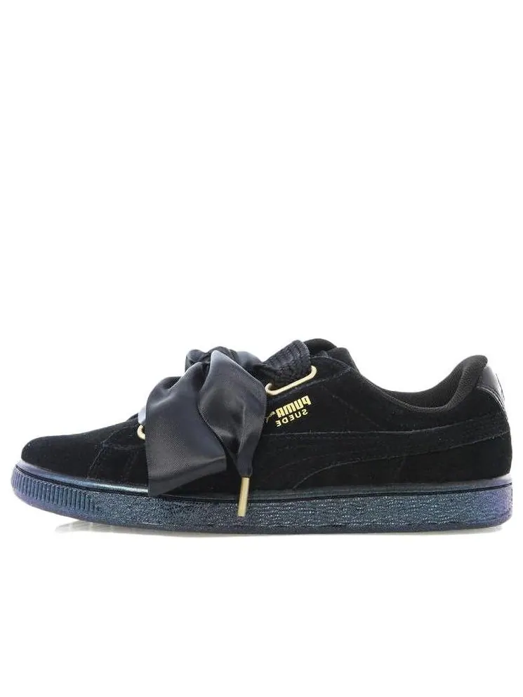 Кеды PUMA Suede Heart Satin Black — изображение 1 из 6, синий
