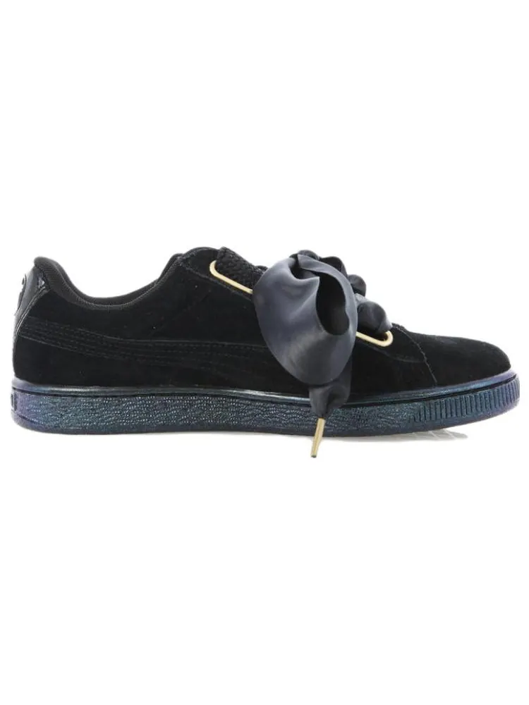 Кеды PUMA Suede Heart Satin Black — изображение 2 из 6, синий