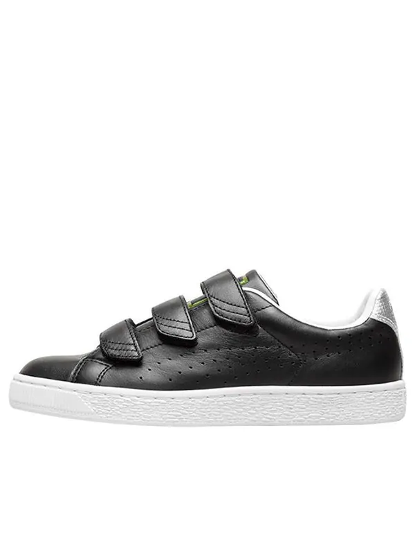 Кроссовки basket strap explosive 'black white' Puma — изображение 1 из 4, черный/белый