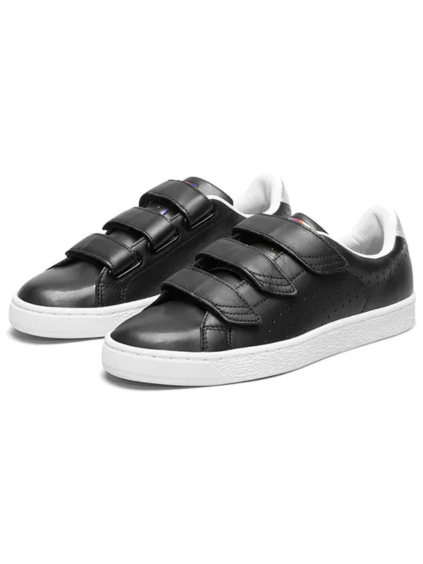 Кроссовки basket strap explosive 'black white' Puma — изображение 3 из 4, черный/белый